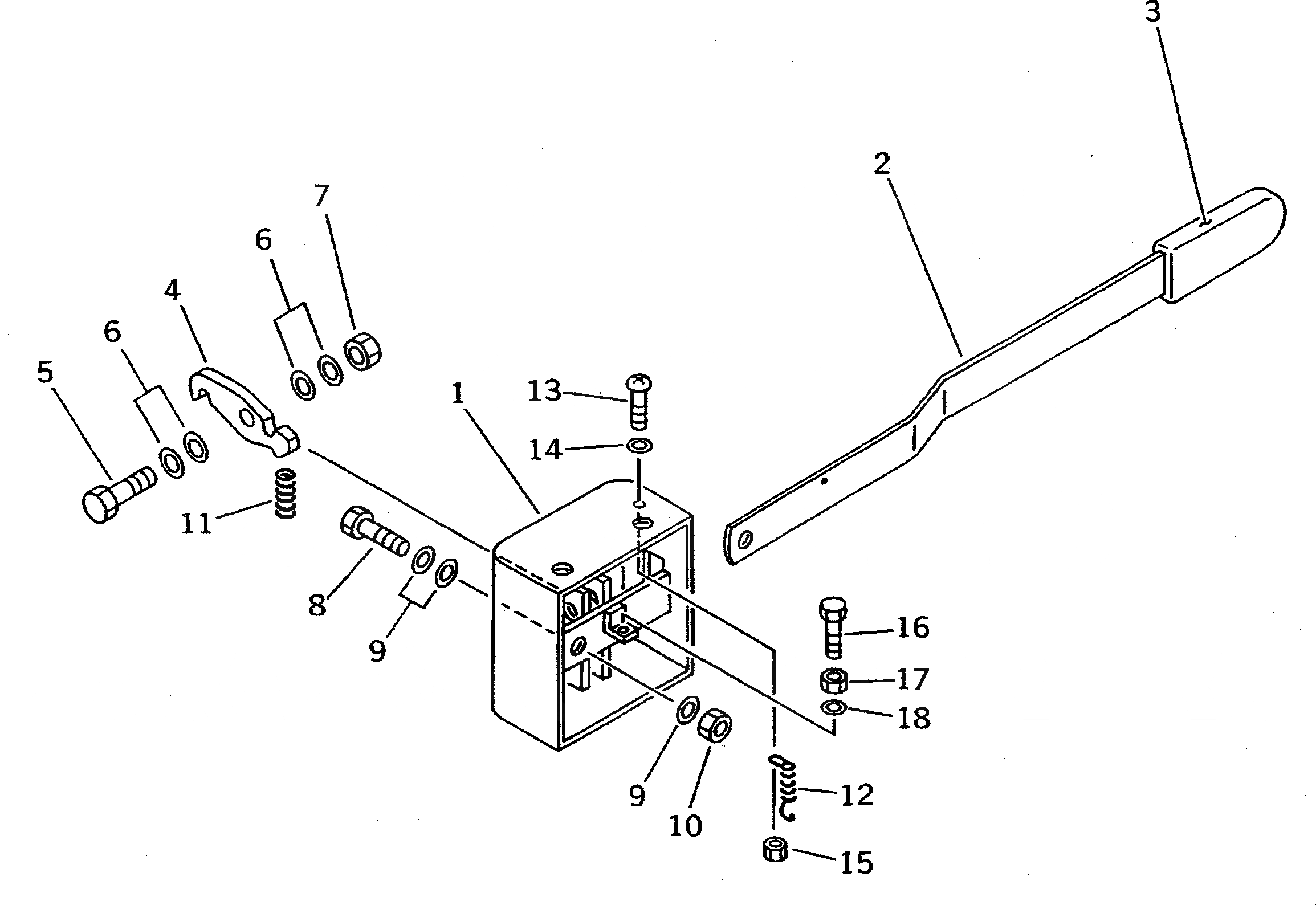 Схема запчастей Komatsu PC300-5K - КАБИНА (/) (БЛОКИР. BACK ASSEMBLY) (СПЕЦ-Я TBG) ЧАСТИ КОРПУСА