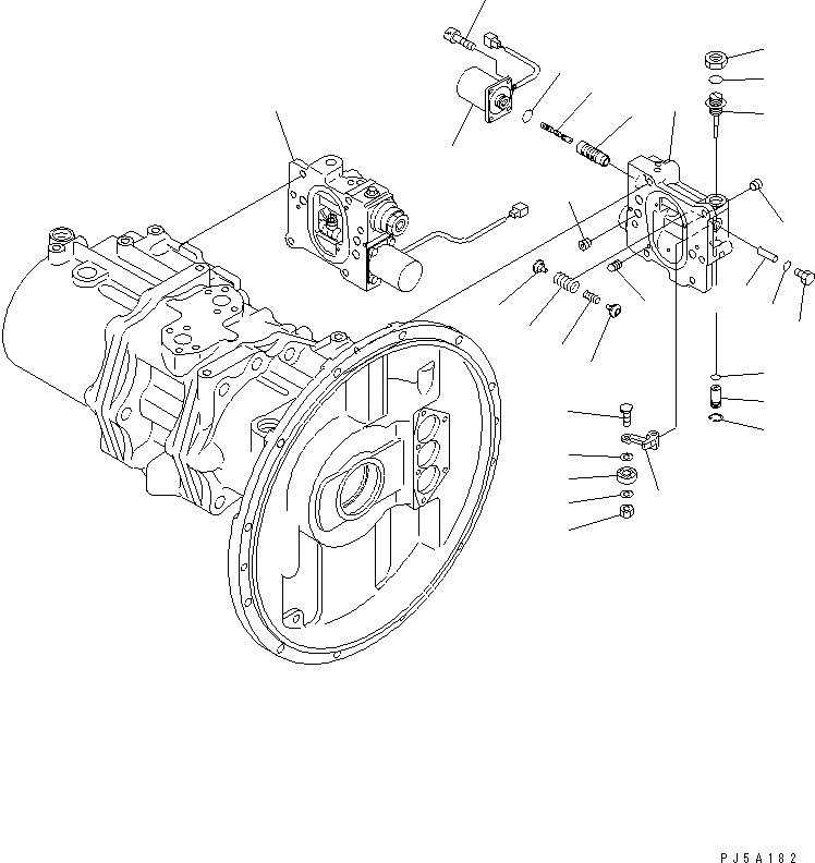 Схема запчастей Komatsu PC300-6 - ОСНОВН. НАСОС (8/)(№-) ОСНОВН. КОМПОНЕНТЫ И РЕМКОМПЛЕКТЫ