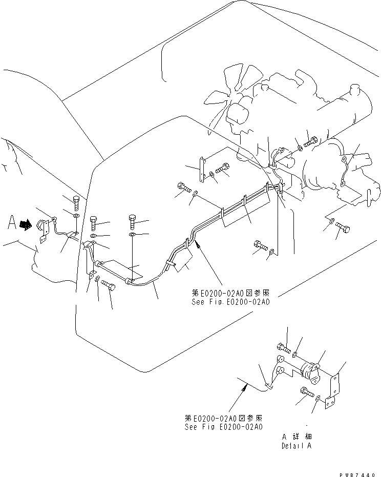 Схема запчастей Komatsu PC300-6 - ЭЛЕКТРОПРОВОДКА (ПРОВОДКА СТАРТЕРА)(№-) ЭЛЕКТРИКА