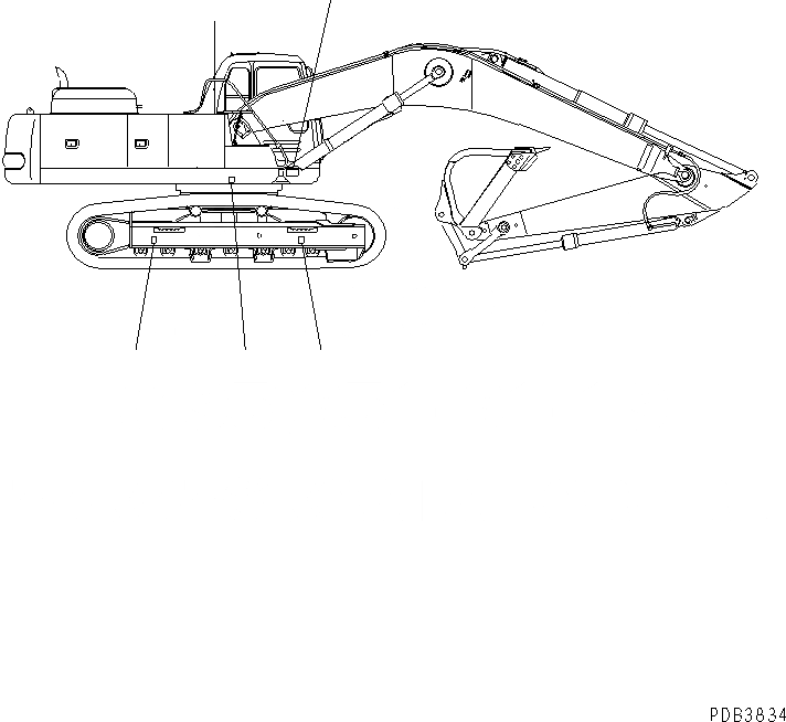 Схема запчастей Komatsu PC300-6 - ПЛАСТИНА(№-) МАРКИРОВКА