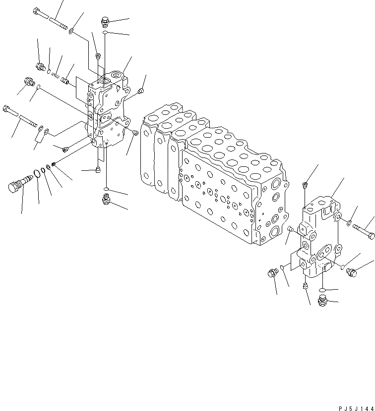 Схема запчастей Komatsu PC300-6 - ОСНОВН. КЛАПАН (-АКТУАТОР) (/7)(№-) ОСНОВН. КОМПОНЕНТЫ И РЕМКОМПЛЕКТЫ