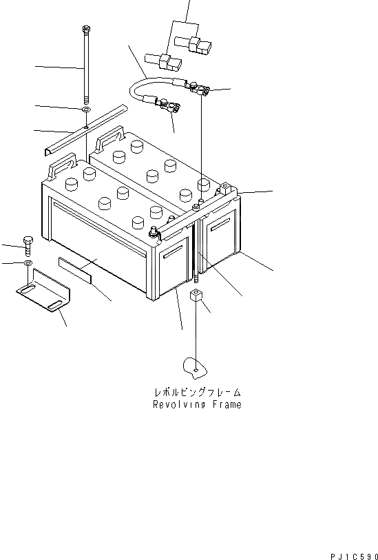 Схема запчастей Komatsu PC300-7-AA - АККУМУЛЯТОР ЭЛЕКТРИКА