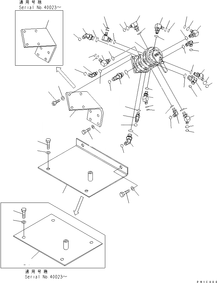 Схема запчастей Komatsu PC300-7-AA - MULTI PATTERN КЛАПАН ( WAY) ГИДРАВЛИКА