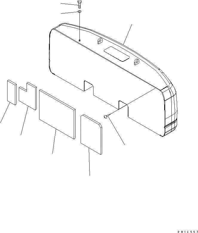 Схема запчастей Komatsu PC300-7-AA - ПРОТИВОВЕС (7KG) ЧАСТИ КОРПУСА