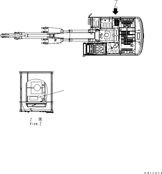 Схема запчастей Komatsu PC300-7-AA - ПЛАСТИНА (ВОЗДУХООЧИСТИТЕЛЬ¤ ДВОЙНОЙ ЭЛЕМЕНТ) (ЯПОН.) МАРКИРОВКА