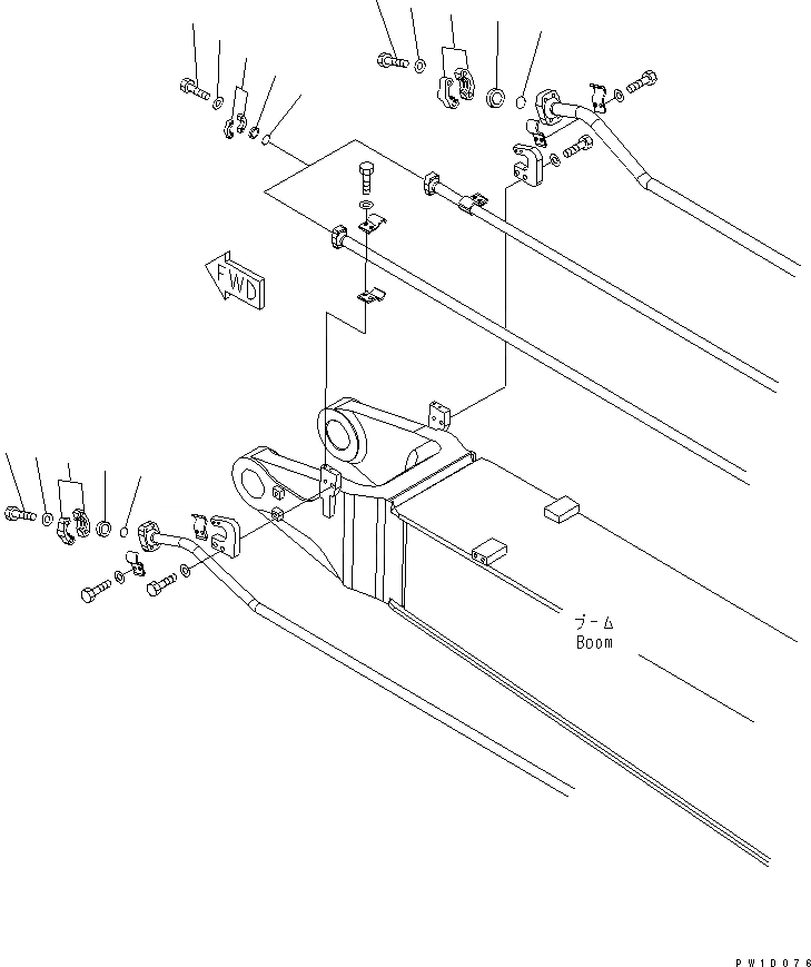 Схема запчастей Komatsu PC300-7-AA - ЭЛЕМЕНТЫ (СТРЕЛА) ( АКТУАТОР) РАЗНОЕ