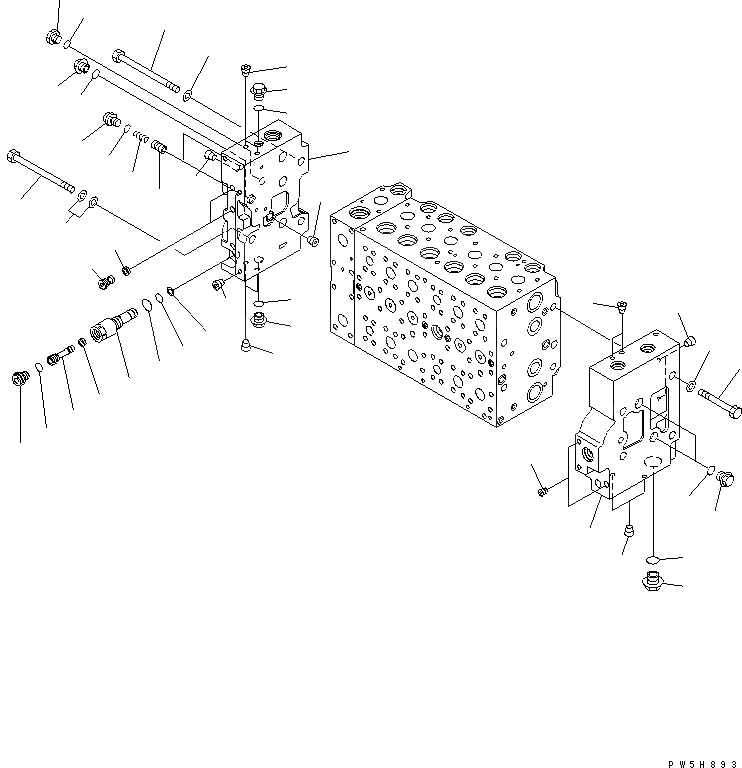 Схема запчастей Komatsu PC300-7-AA - ОСНОВН. КЛАПАН (-АКТУАТОР) (7/) ОСНОВН. КОМПОНЕНТЫ И РЕМКОМПЛЕКТЫ