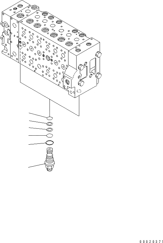 Схема запчастей Komatsu PC300-7-AA - ОСНОВН. КЛАПАН (-АКТУАТОР) (8/) ОСНОВН. КОМПОНЕНТЫ И РЕМКОМПЛЕКТЫ