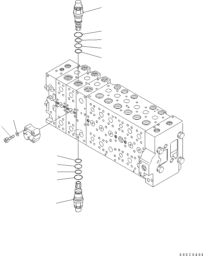 Схема запчастей Komatsu PC300-7-AA - ОСНОВН. КЛАПАН (-АКТУАТОР) (/) ОСНОВН. КОМПОНЕНТЫ И РЕМКОМПЛЕКТЫ