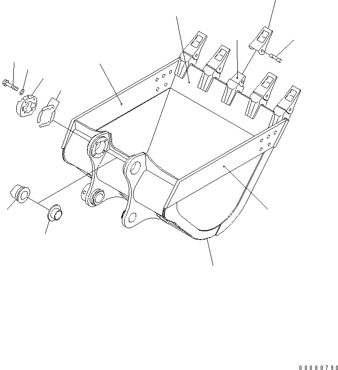 Схема запчастей Komatsu PC300-7 - КОВШ¤ .M¤ MM (ГОРИЗОНТАЛЬН. ПАЛЕЦ) (С РЕГУЛИРОВКОЙ) ( ЧАС. СМАЗКА INTERVAL)(№-) РАБОЧЕЕ ОБОРУДОВАНИЕ