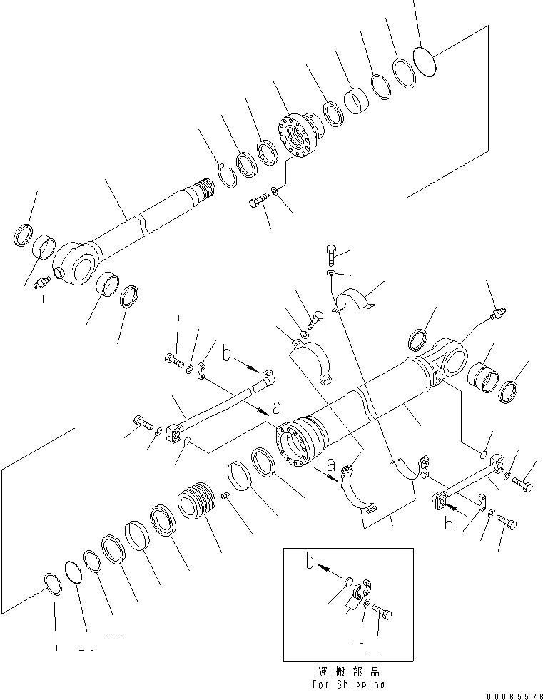 Схема запчастей Komatsu PC300-7 - ЦИЛИНДР КОВША (ДЛЯ .M И .M РУКОЯТЬ)(№-) ОСНОВН. КОМПОНЕНТЫ И РЕМКОМПЛЕКТЫ