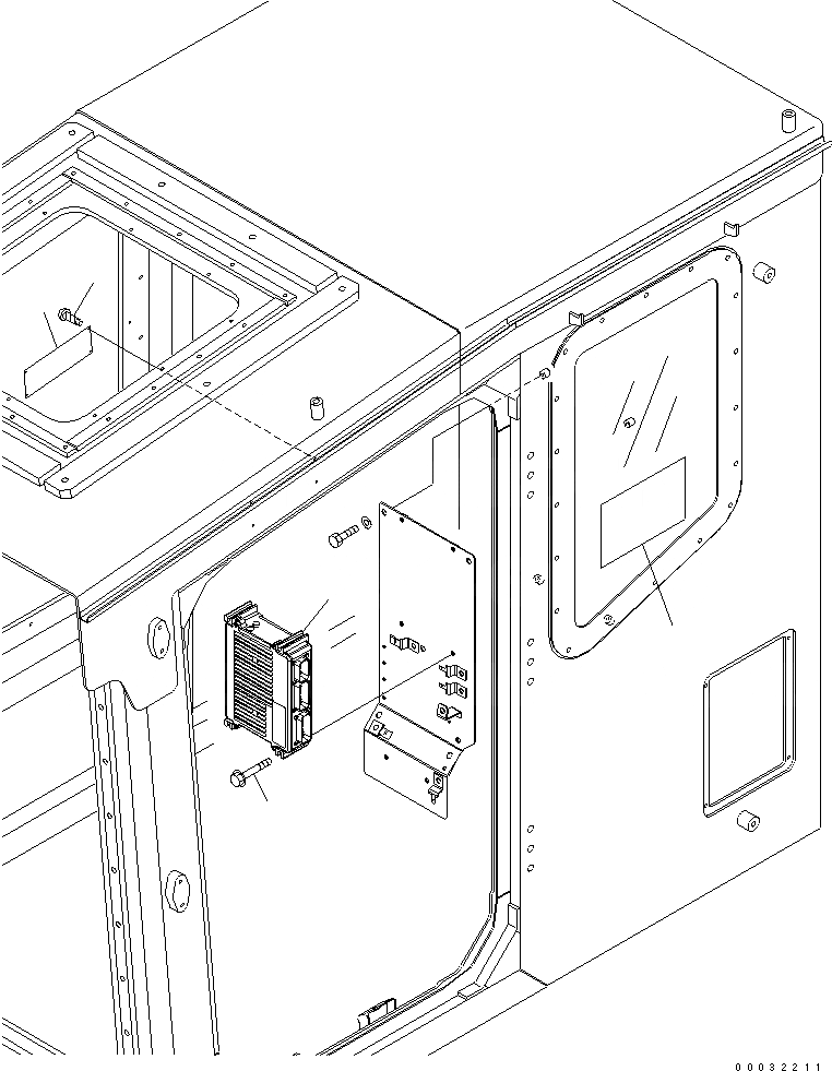 Схема запчастей Komatsu PC300-7 - КАБИНА (КОНТРОЛЛЕР И МАРКИРОВКА)(№7-) КАБИНА ОПЕРАТОРА И СИСТЕМА УПРАВЛЕНИЯ