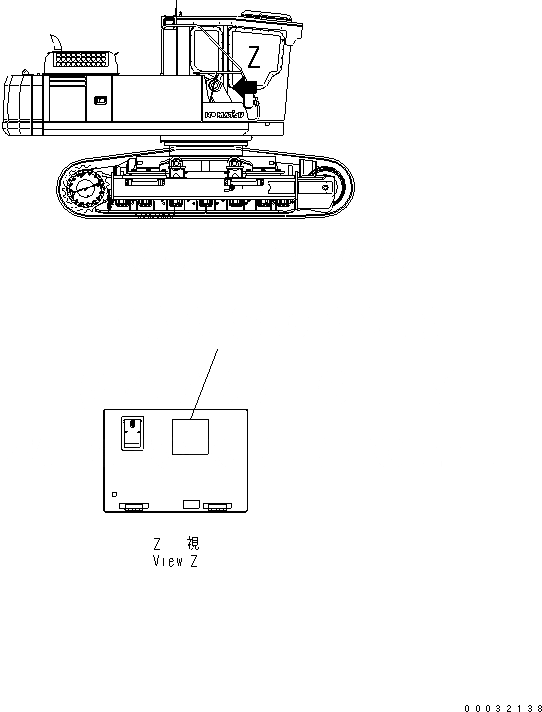 Схема запчастей Komatsu PC300-7 - ПЛАСТИНА (ТАБЛИЦА СМАЗКИ) (УДЛИНН.) (KAL СПЕЦ-Я.)(№7-) МАРКИРОВКА