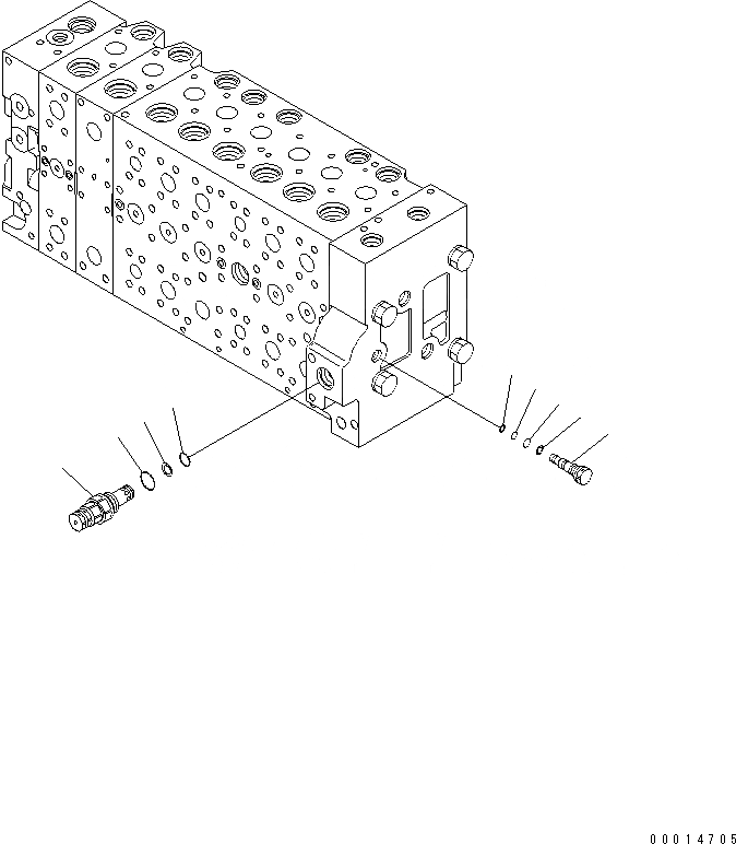 Схема запчастей Komatsu PC300-7 - ОСНОВН. КЛАПАН (-АКТУАТОР) (/) ОСНОВН. КОМПОНЕНТЫ И РЕМКОМПЛЕКТЫ