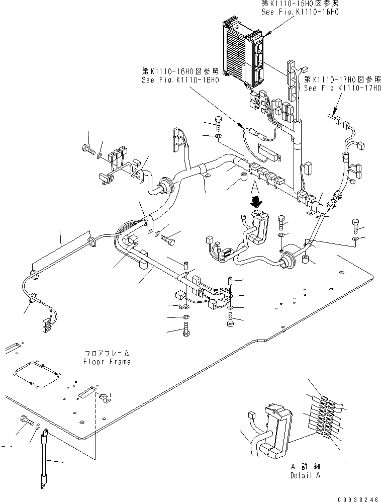 Схема запчастей Komatsu PC300-7E0 - ОСНОВН. КОНСТРУКЦИЯ (КАБИНА) (Э/ПРОВОДКА) (С KOMTRAX) (ДЛЯ США) КАБИНА ОПЕРАТОРА И СИСТЕМА УПРАВЛЕНИЯ