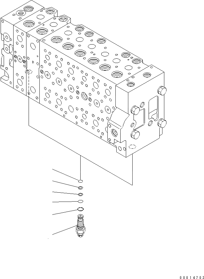 Схема запчастей Komatsu PC300-7E0 - ОСНОВН. КЛАПАН (-АКТУАТОР) (8/) ОСНОВН. КОМПОНЕНТЫ И РЕМКОМПЛЕКТЫ