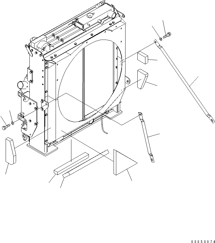 Схема запчастей Komatsu PC300-8 - ОХЛАЖД-Е (СТОЙКА И SOUND ЩИТКИ)(№-) СИСТЕМА ОХЛАЖДЕНИЯ