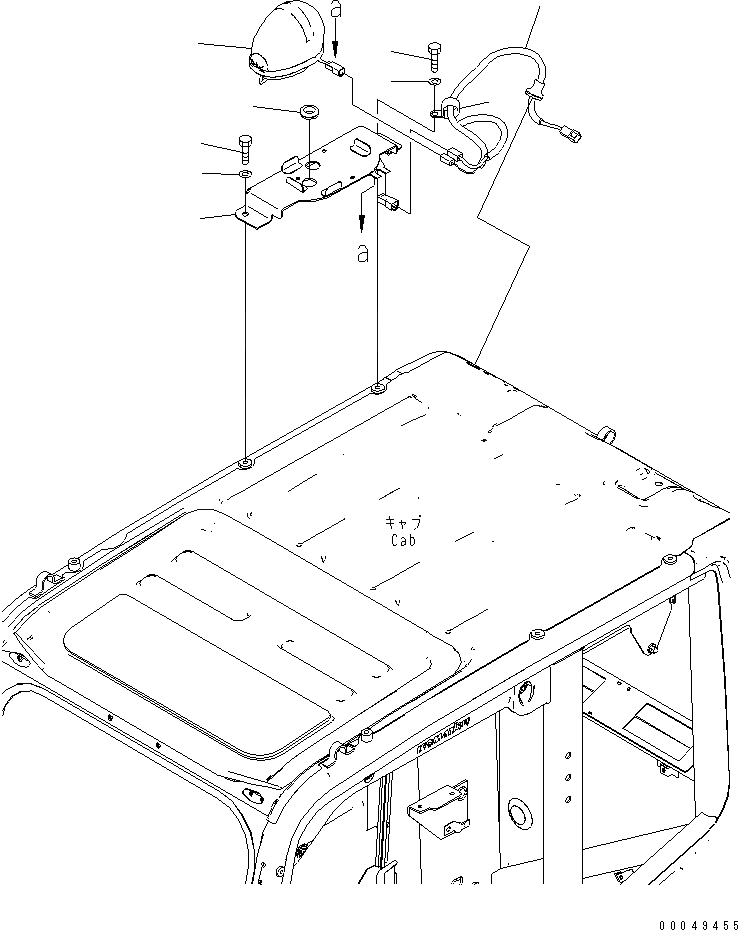 Схема запчастей Komatsu PC300-8 - ВРАЩАЮЩ. СИГНАЛЬН. ЛАМПА(№-) ЭЛЕКТРИКА