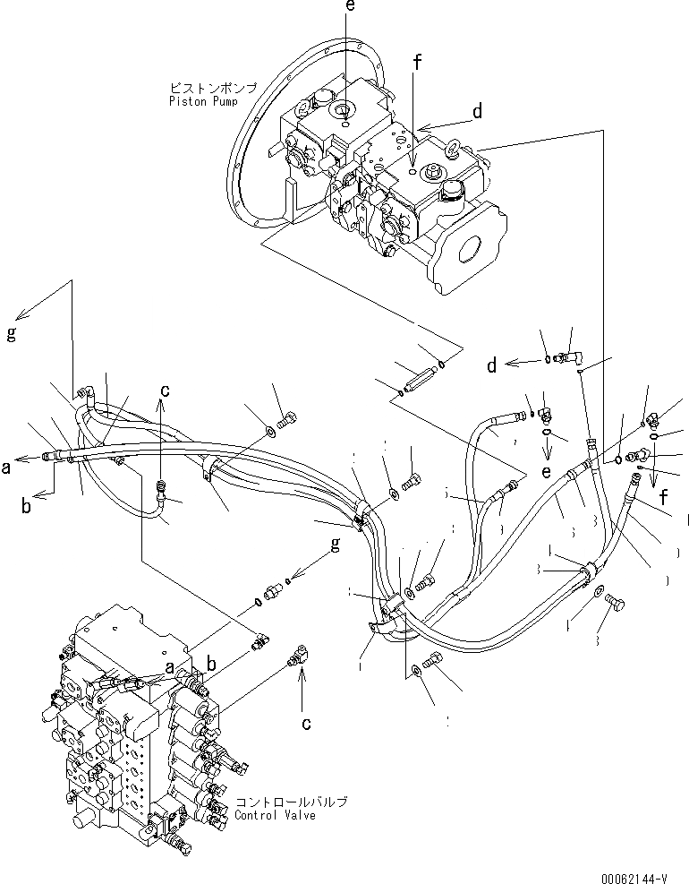 Схема запчастей Komatsu PC300-8 - LS ЛИНИИ(№-) ГИДРАВЛИКА