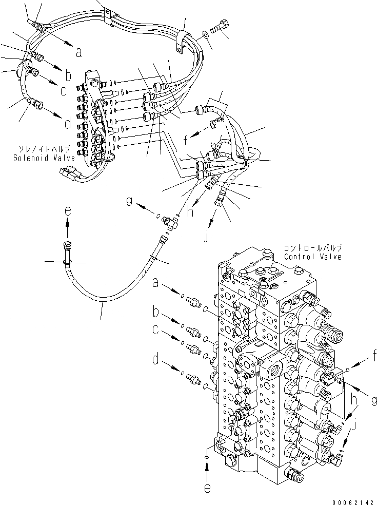 Схема запчастей Komatsu PC300-8 - ОСНОВН. ЛИНИЯ PPC (ШЛАНГИ)(№-) ГИДРАВЛИКА