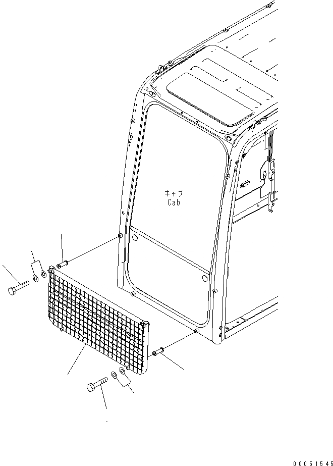 Схема запчастей Komatsu PC300-8 - HALF ЧАСТИ КОРПУСА(№-) КАБИНА ОПЕРАТОРА И СИСТЕМА УПРАВЛЕНИЯ