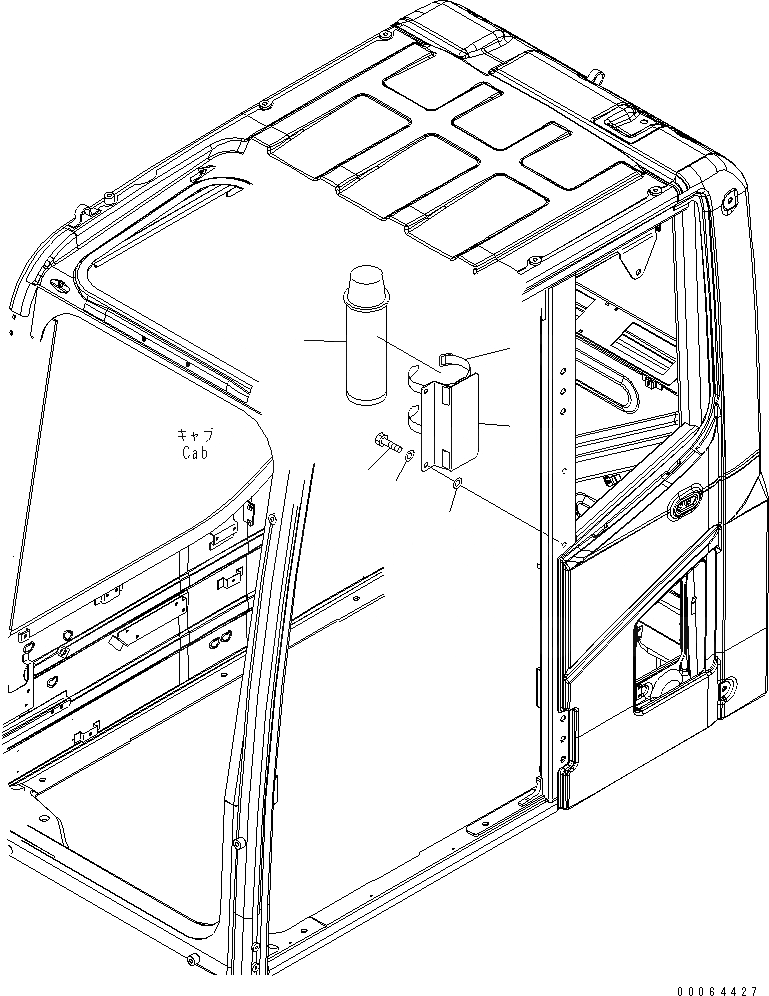 Схема запчастей Komatsu PC300-8 - ТЕРМОС(№-) КАБИНА ОПЕРАТОРА И СИСТЕМА УПРАВЛЕНИЯ