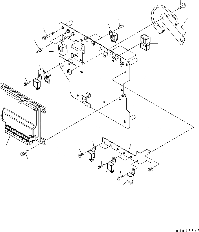 Схема запчастей Komatsu PC300-8 - КАБИНА (КАБИНА IN ЧАСТИ) (SUB ПЛАСТИНА И РЕЛЕ)(№-) КАБИНА ОПЕРАТОРА И СИСТЕМА УПРАВЛЕНИЯ