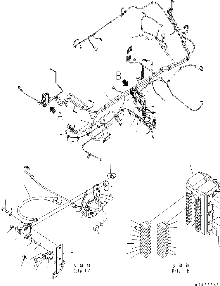 Схема запчастей Komatsu PC300-8 - КАБИНА (ПОЛ) (Э/ПРОВОДКА) (ДЛЯ KAL)(№-) КАБИНА ОПЕРАТОРА И СИСТЕМА УПРАВЛЕНИЯ