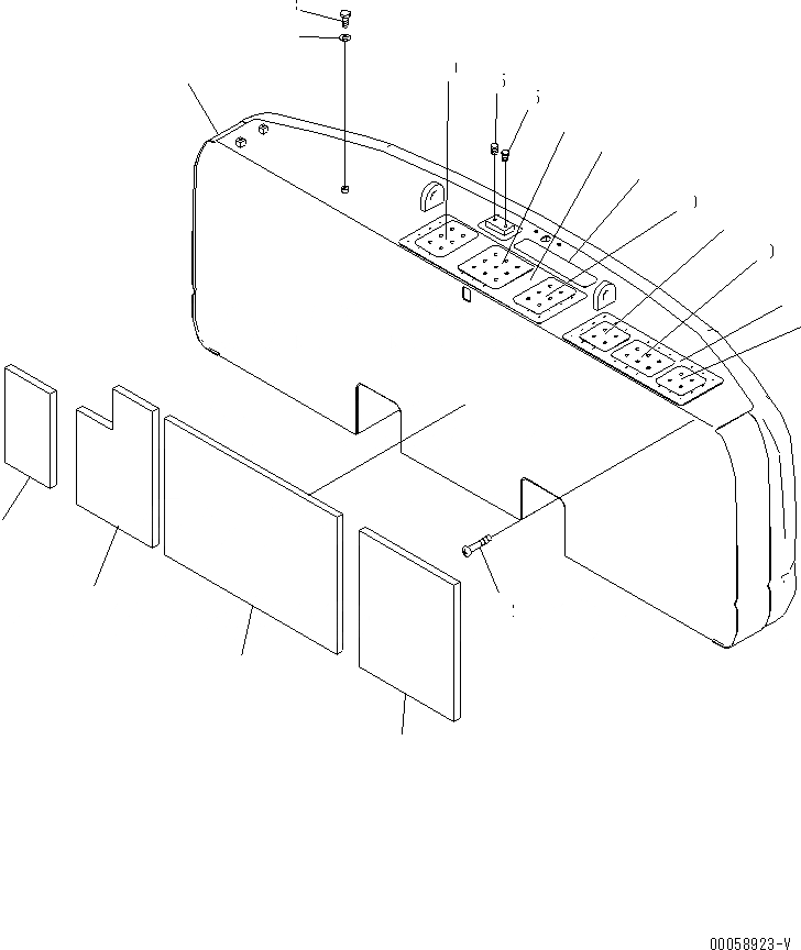 Схема запчастей Komatsu PC300-8 - ПРОТИВОВЕС (7KG)(№-) ЧАСТИ КОРПУСА