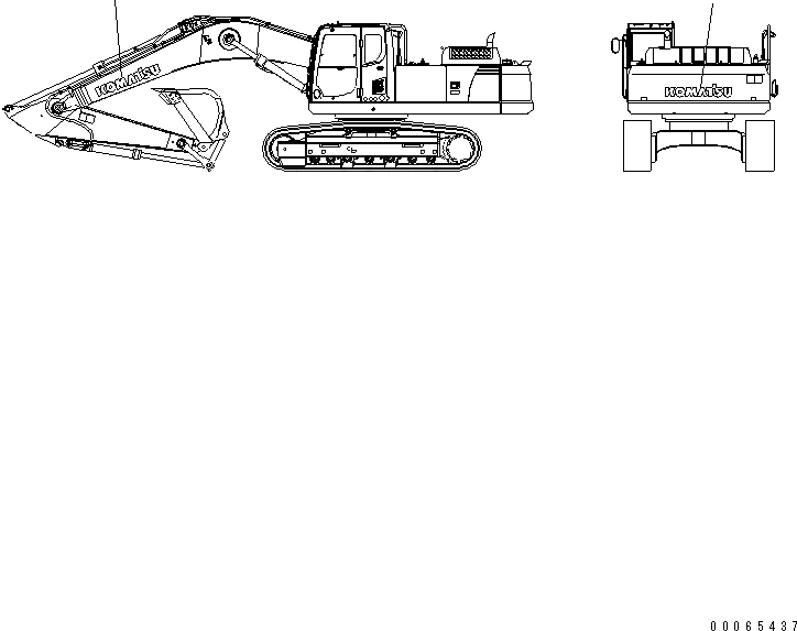 Схема запчастей Komatsu PC300-8 - ЛОГОТИП (МАЛ.)(№-) МАРКИРОВКА