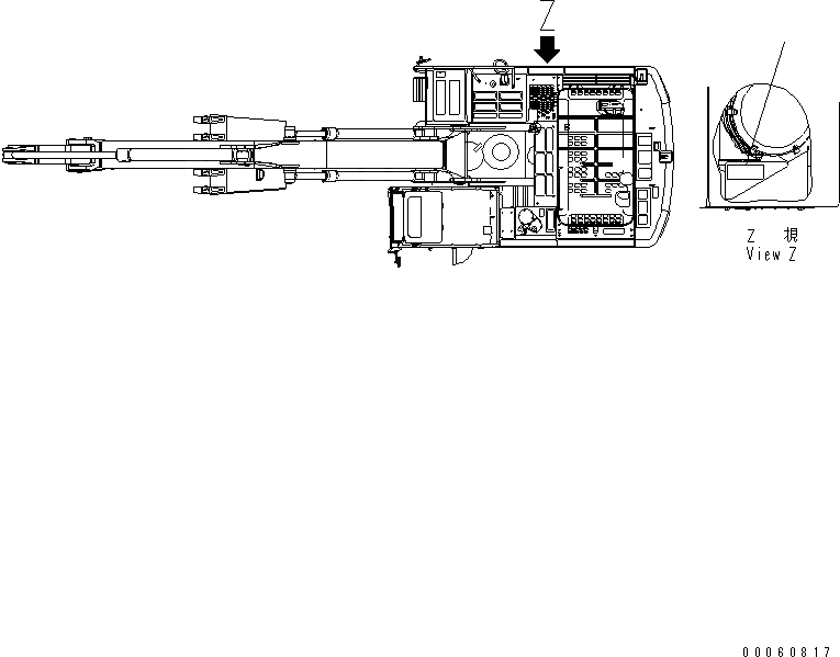 Схема запчастей Komatsu PC300-8 - SERVICE INSTRUCTION (ВОЗДУХООЧИСТИТЕЛЬ) (КИТАЙ)(№-) МАРКИРОВКА