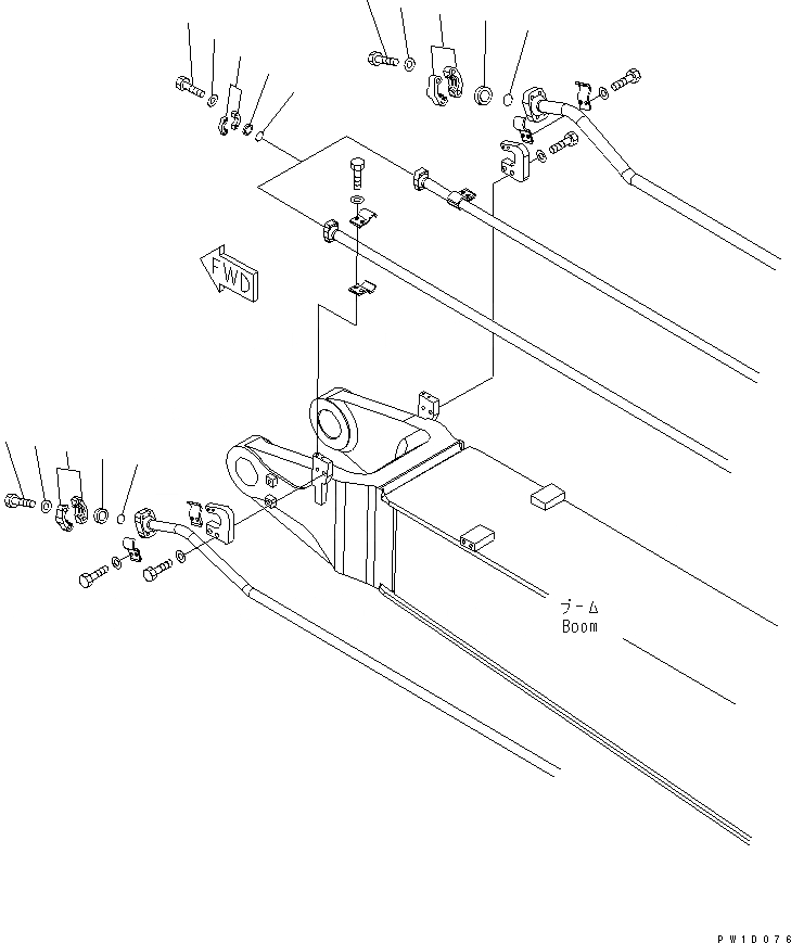 Схема запчастей Komatsu PC300-8 - ЭЛЕМЕНТЫ (СТРЕЛА) ( АКТУАТОР)(№-) РАЗНОЕ