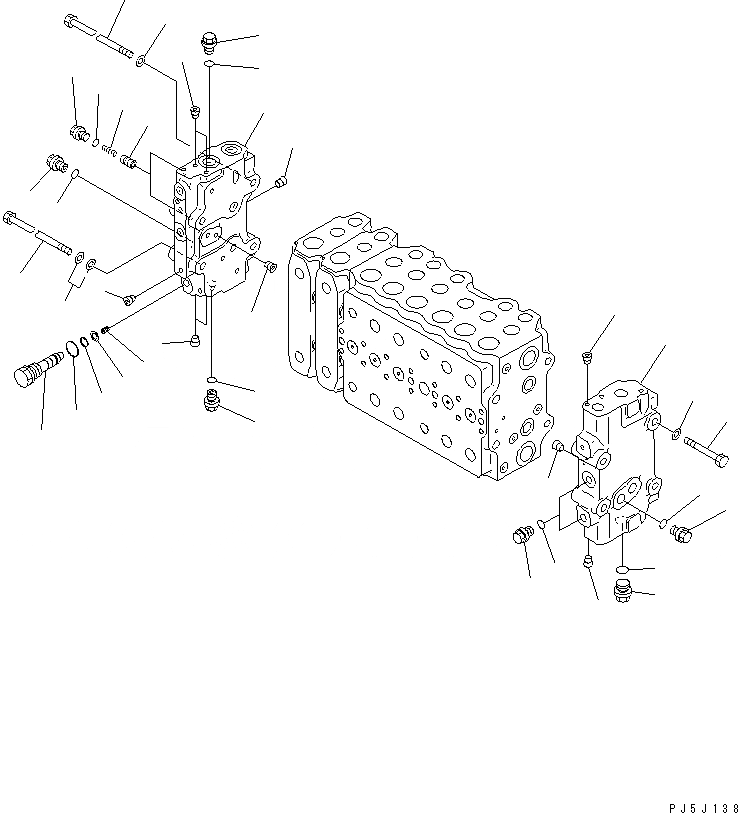 Схема запчастей Komatsu PC300LC-6 - ОСНОВН. КЛАПАН (-АКТУАТОР) (/) (MIZUGURI СПЕЦ-Я.)(№9-) ОСНОВН. КОМПОНЕНТЫ И РЕМКОМПЛЕКТЫ