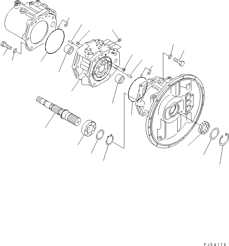 Схема запчастей Komatsu PC300LC-6 - ОСНОВН. НАСОС (/) (MIZUGURI СПЕЦ-Я.)(№9-) ОСНОВН. КОМПОНЕНТЫ И РЕМКОМПЛЕКТЫ