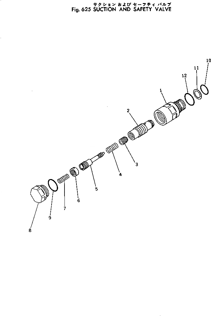 Схема запчастей Komatsu PC300LC-2 - ВСАСЫАЮЩИЙ КЛАПАН БЕЗОПАСНОСТИ УПРАВЛ-Е РАБОЧИМ ОБОРУДОВАНИЕМ