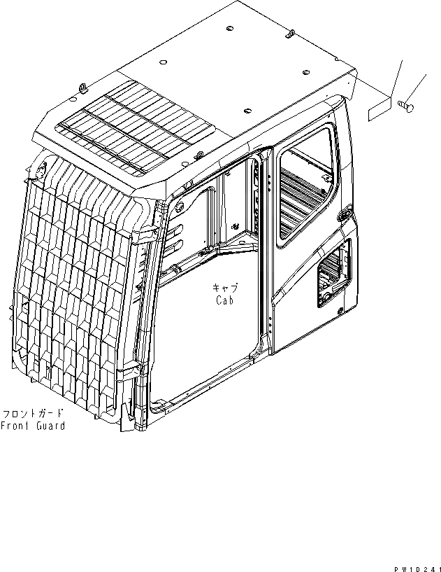 Схема запчастей Komatsu PC300LC-7 - ПРЕДУПРЕЖДАЮЩ. МАРКИРОВКА (ДЛЯ ЗАЩИТЫ LV2) (ДЛЯ КРОМЕ ЯПОН.)(№-) МАРКИРОВКА