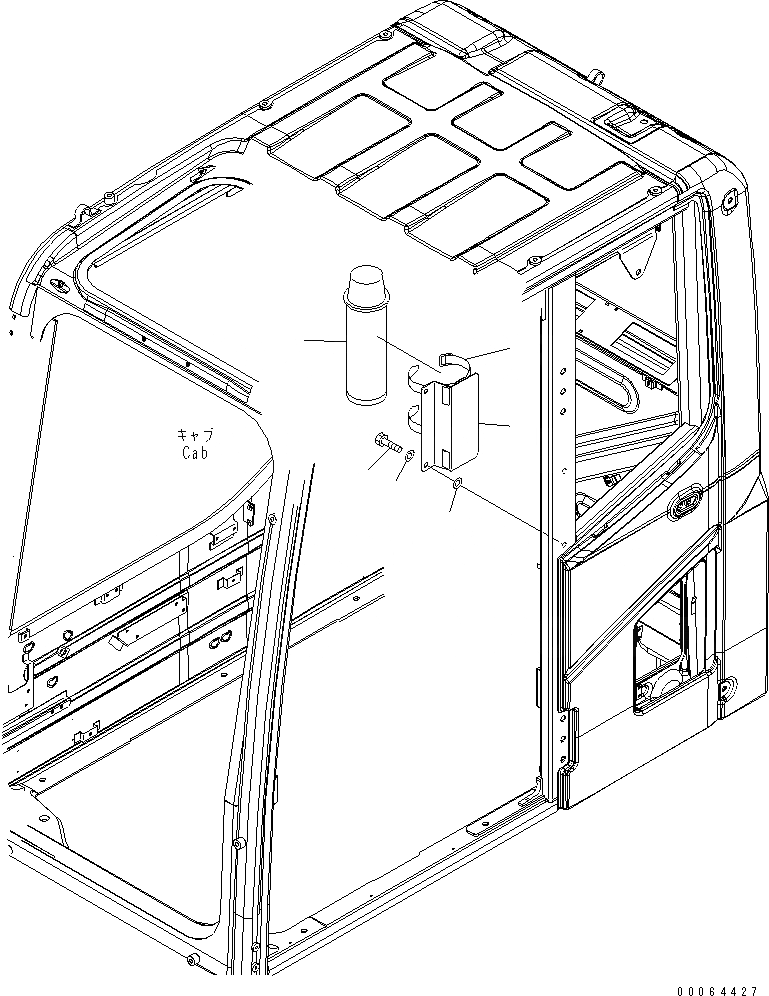 Схема запчастей Komatsu PC300LC-8 - ТЕРМОС(№-) КАБИНА ОПЕРАТОРА И СИСТЕМА УПРАВЛЕНИЯ