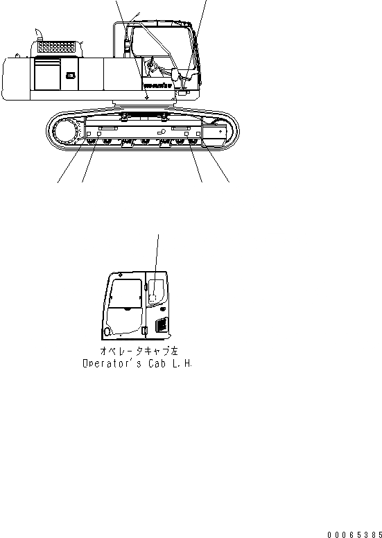 Схема запчастей Komatsu PC300LC-8 - ПЛАСТИНА (ПОГРУЗ. RATING CHART) (СЕВ. АМЕРИКА СПЕЦ-Я.)(№-) МАРКИРОВКА