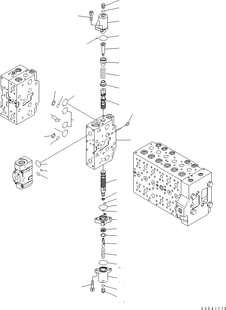 Схема запчастей Komatsu PC300LC-8 - ОСНОВН. КЛАПАН (-АКТУАТОР) (ДЛЯ KAL) (/)(№-) ОСНОВН. КОМПОНЕНТЫ И РЕМКОМПЛЕКТЫ