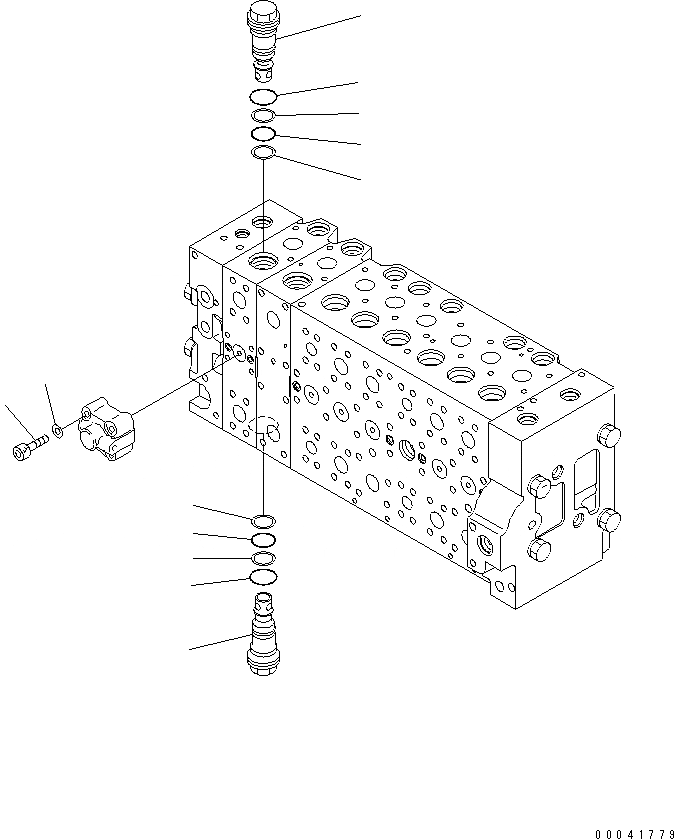 Схема запчастей Komatsu PC300LC-8 - ОСНОВН. КЛАПАН (-АКТУАТОР) (ДЛЯ KAL) (/)(№-) ОСНОВН. КОМПОНЕНТЫ И РЕМКОМПЛЕКТЫ