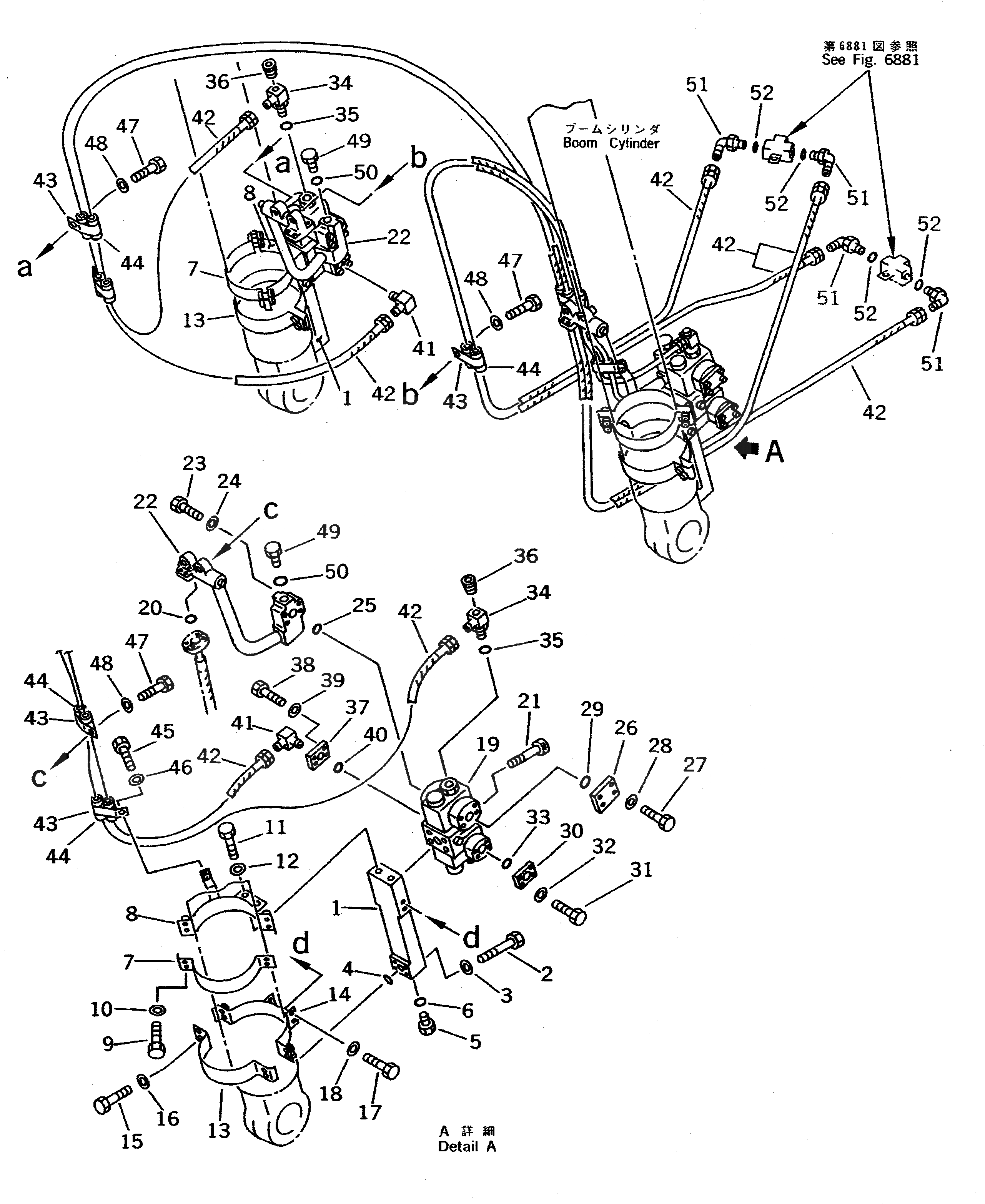 Схема запчастей Komatsu PC300LC-5 - СТОПОРН. КЛАПАН ЦИЛИНДРА СТРЕЛЫ ТРУБЫ (НАВЕСН. ОБОРУД) (REXROTH) РАБОЧЕЕ ОБОРУДОВАНИЕ