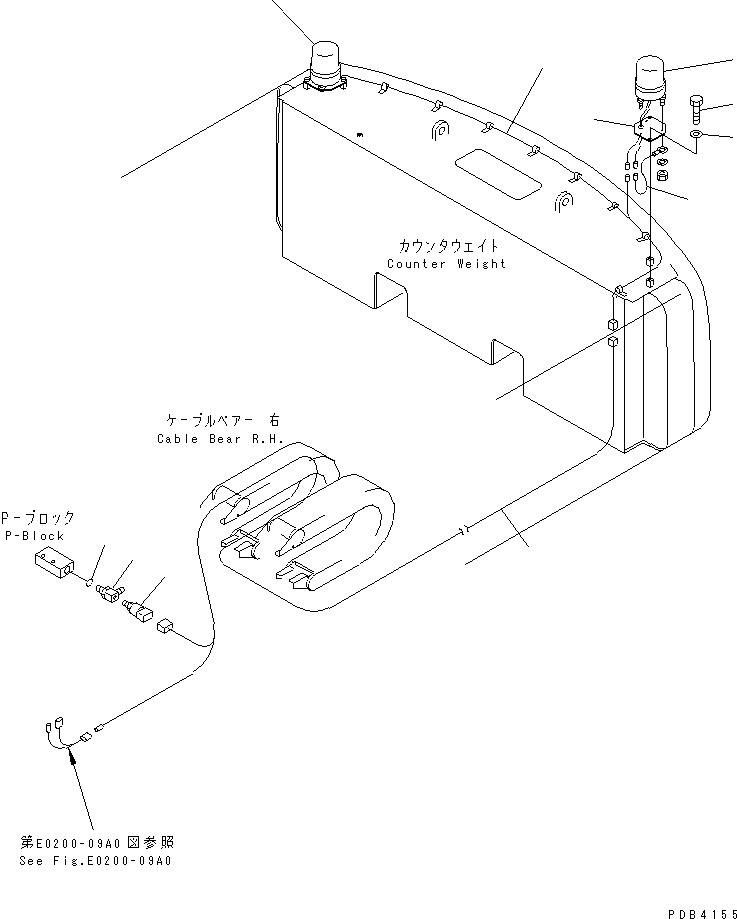 Схема запчастей Komatsu PC300SC-6 - ЭЛЕКТРОПРОВОДКА (PATLITE Э/ПРОВОДКА) (PCSC)(№-) ЭЛЕКТРИКА