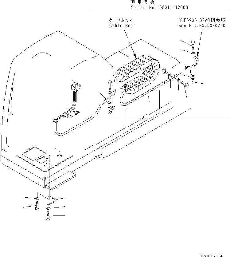 Схема запчастей Komatsu PC300SC-6 - ЭЛЕКТРОПРОВОДКА (ДОПОЛН. Э/ПРОВОДКА) (PCSC)(№-) ЭЛЕКТРИКА