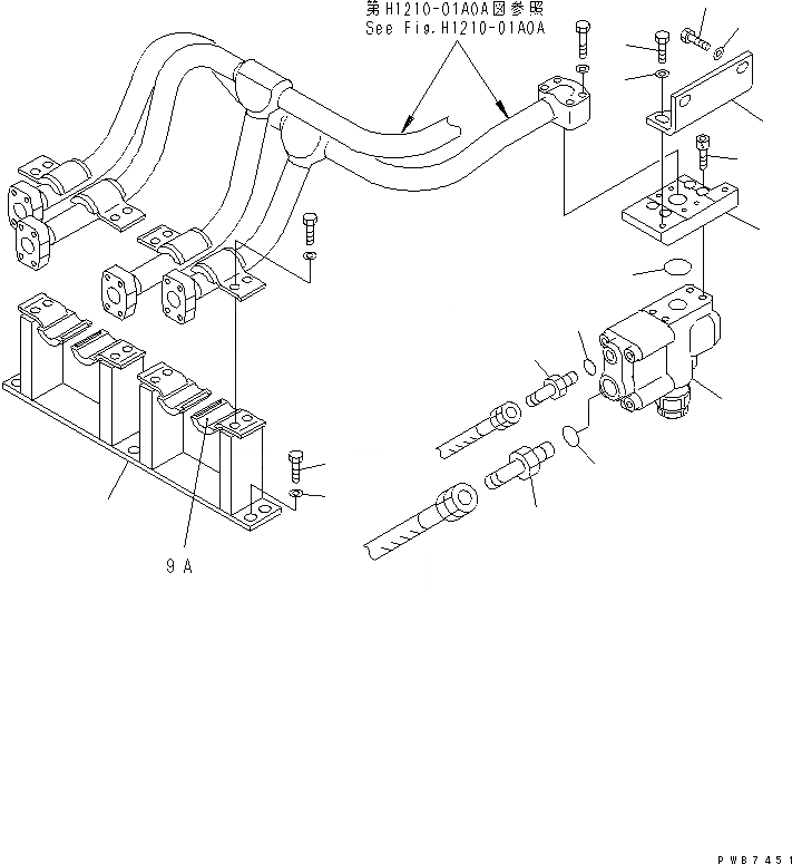 Схема запчастей Komatsu PC300SC-6 - ПРЕДОТВРАЩ. СМЕЩЕНИЯ (СТРЕЛА)(№-) ГИДРАВЛИКА