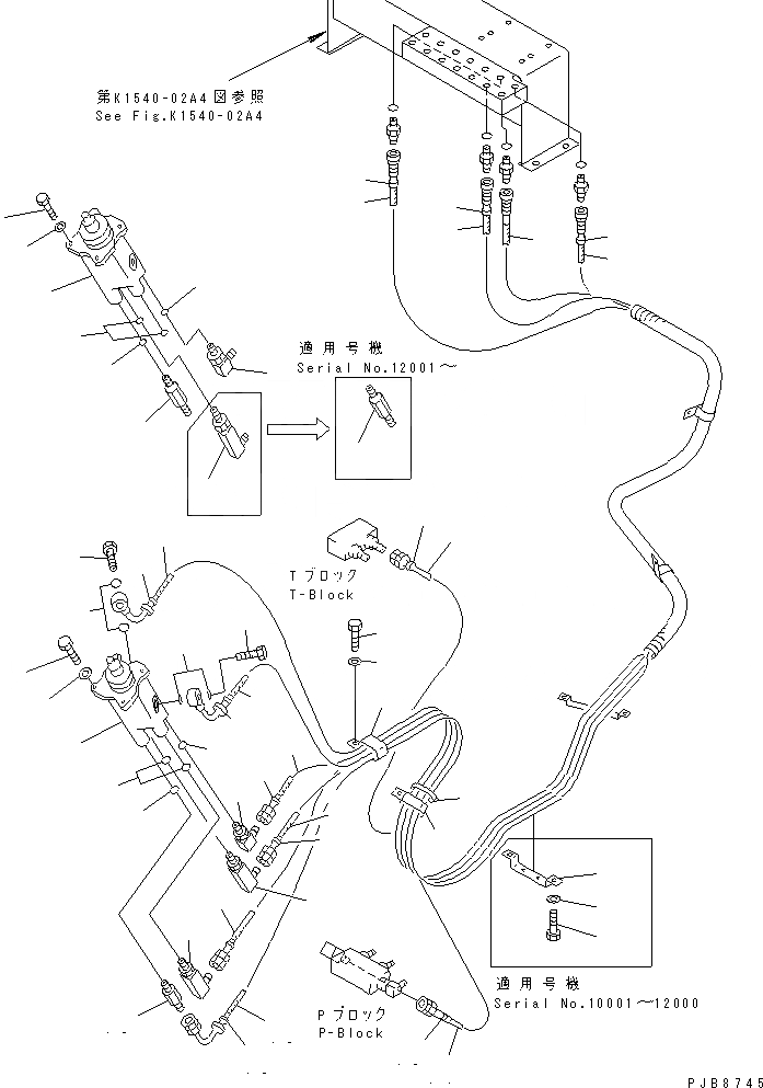 Схема запчастей Komatsu PC300SC-6 - ПОЛ (РАБОЧАЯ ЛИНИЯ PPC) (ПАТРУБКИ ЛЕВОЙ СТОЙКИ)(№-) КАБИНА ОПЕРАТОРА И СИСТЕМА УПРАВЛЕНИЯ