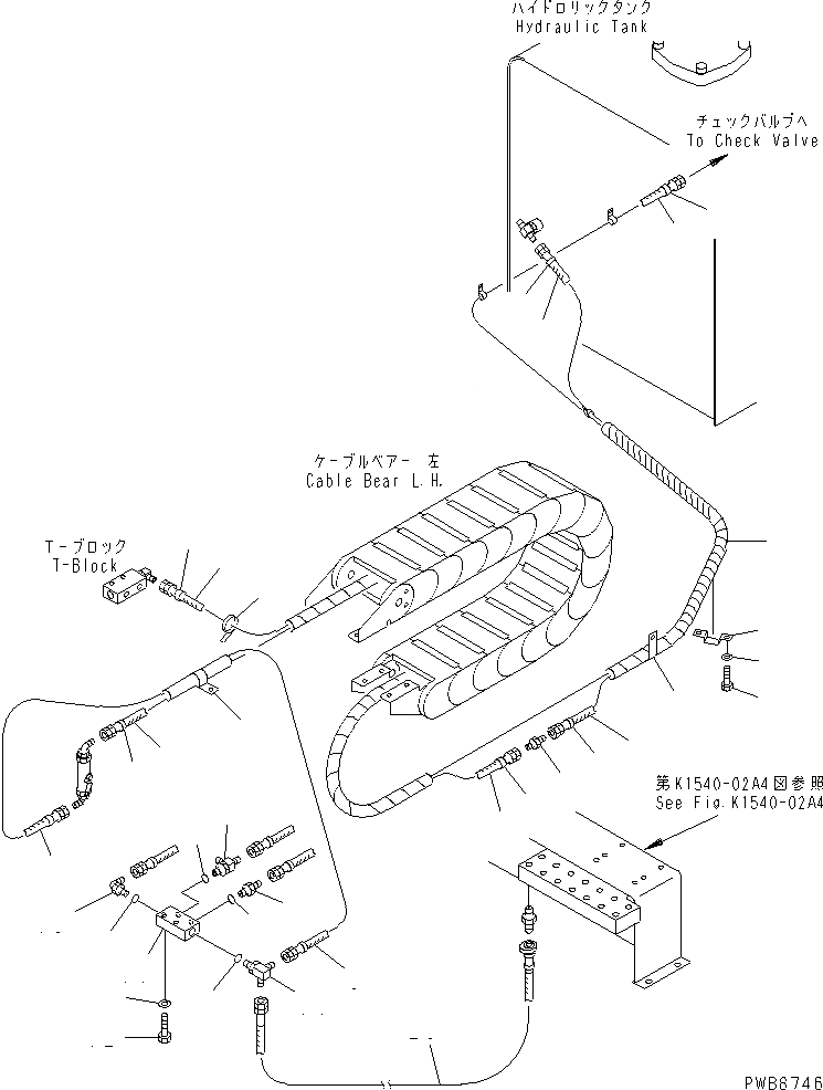 Схема запчастей Komatsu PC300SC-6 - ПОЛ (РАБОЧАЯ ЛИНИЯ PPC) (P И T ШЛАНГИ ЛИНИЯ)(№-) КАБИНА ОПЕРАТОРА И СИСТЕМА УПРАВЛЕНИЯ