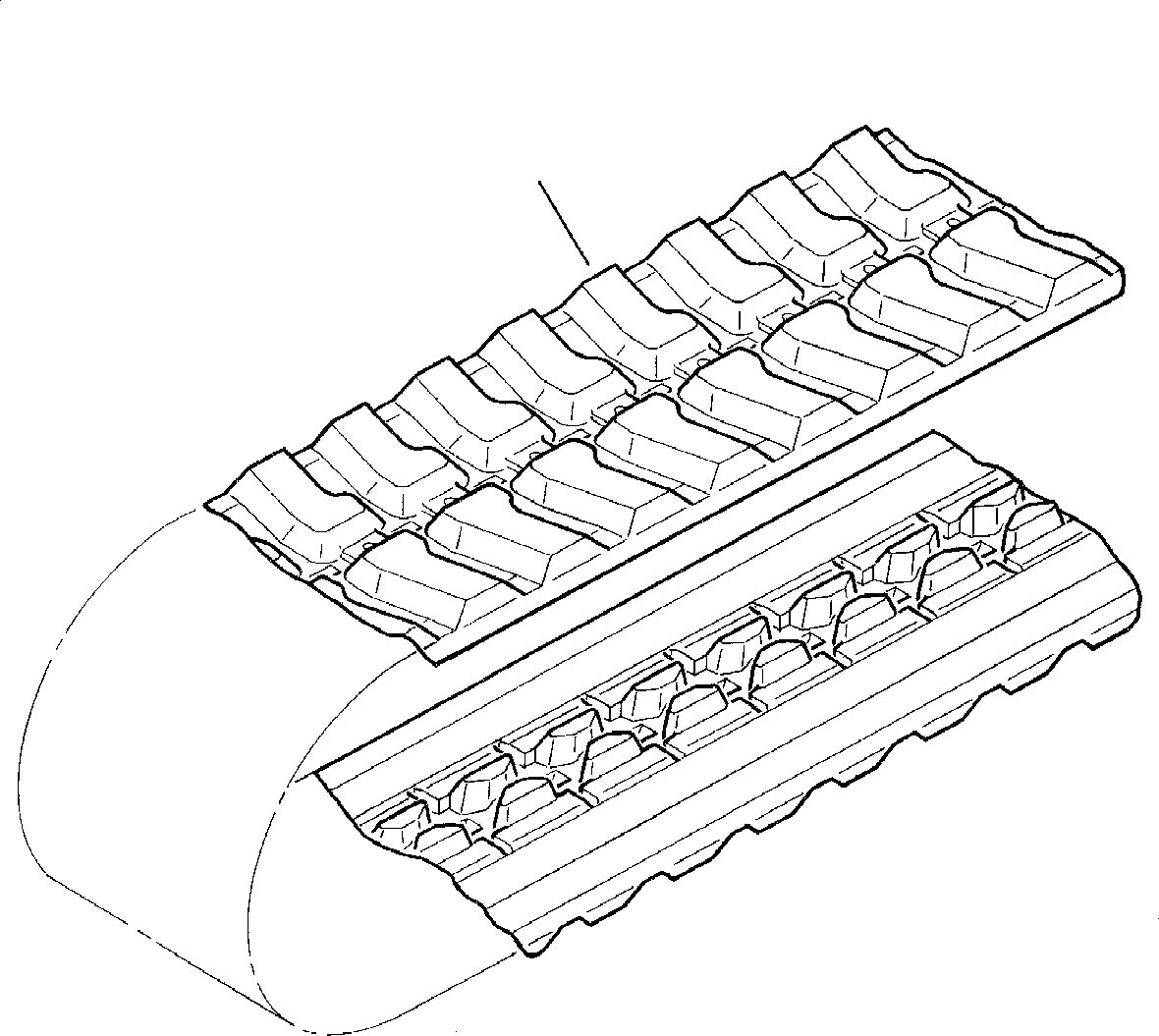 Схема запчастей Komatsu PC30-7 - ГУСЕНИЦЫ (ДЛЯ РЕЗИН. SHOE L=) ХОДОВАЯ