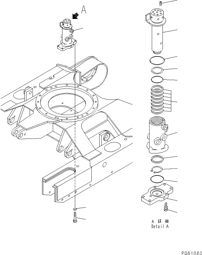 Схема запчастей Komatsu PC30FR-2 - ПОВОРОТНОЕ СОЕДИНЕНИЕ (ВНУТР. ЧАСТИ И КРЕПЛЕНИЕ ЧАСТИ) ПОВОРОТН. КРУГ И КОМПОНЕНТЫ