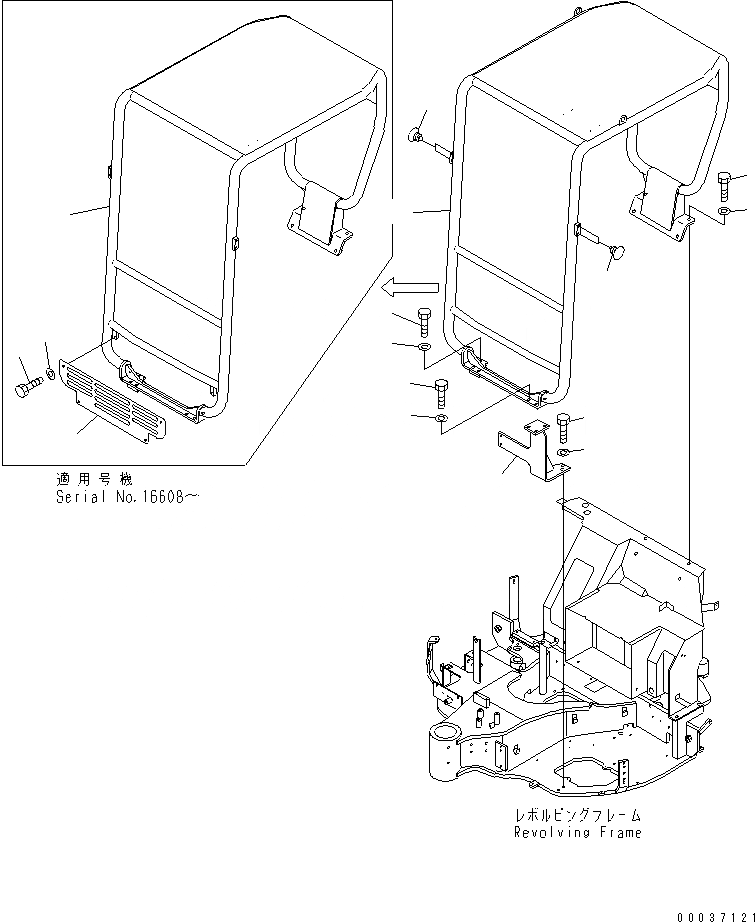 Схема запчастей Komatsu PC30MR-1 - НАВЕС (TOPS)(№-) КАБИНА ОПЕРАТОРА И СИСТЕМА УПРАВЛЕНИЯ