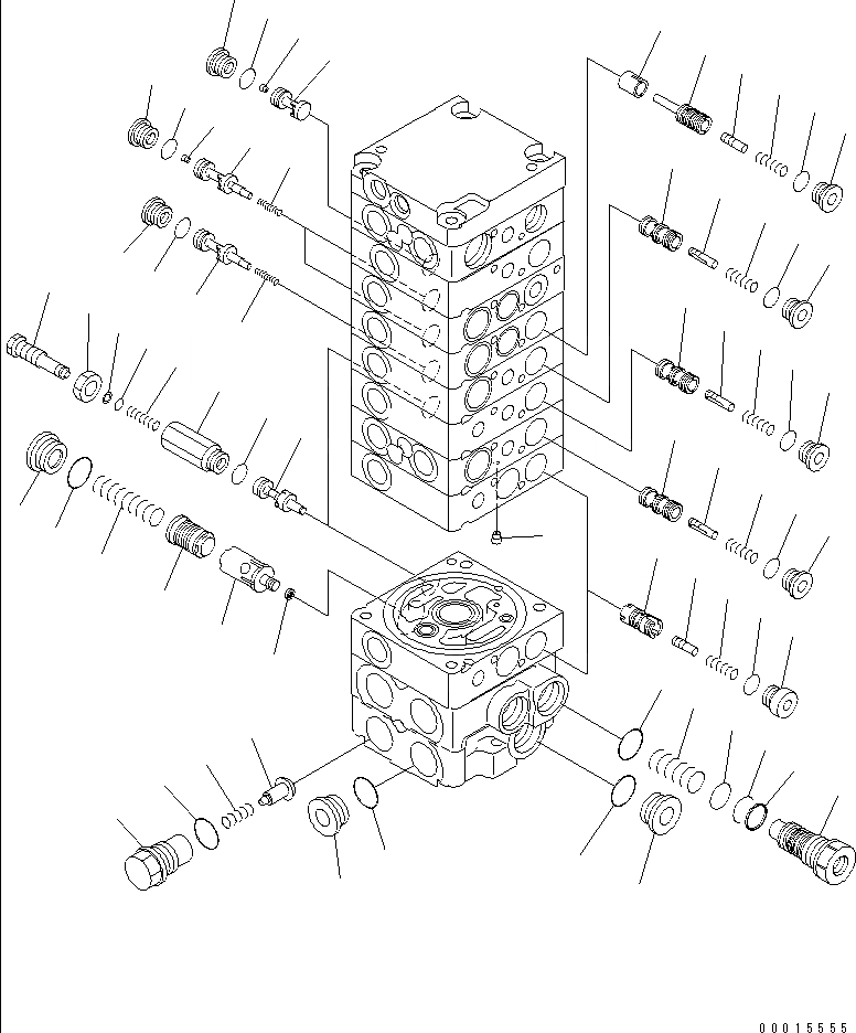 Схема запчастей Komatsu PC30MR-1 - ОСНОВН. КЛАПАН (9-КЛАПАН) (8/)(№8-) ОСНОВН. КОМПОНЕНТЫ И РЕМКОМПЛЕКТЫ